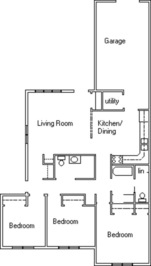 Three Bedroom Layout