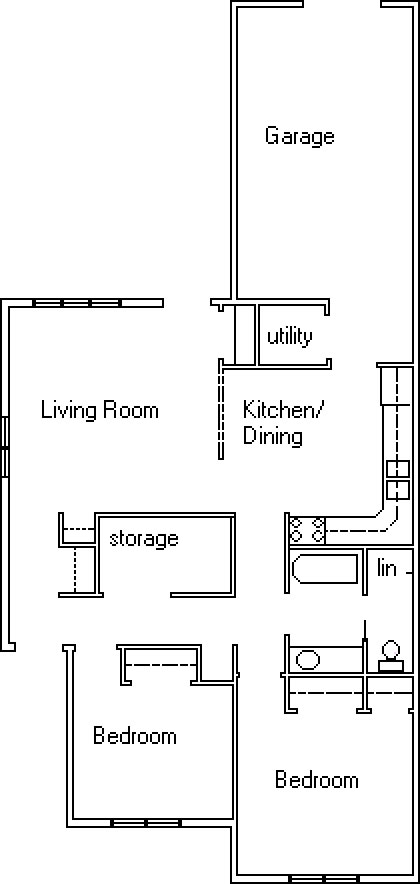 Two Bedroom Layout